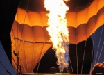 flame used to lift hot air balloon