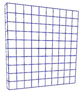 10 by 10 grid of blocks